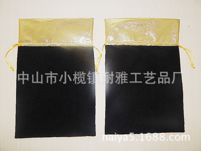 高端禮品金蔥絨布束口袋高檔金色logo飾品袋絨布袋佳基底植絨袋 - 高端禮品金蔥絨布束口袋高檔金色logo飾品袋絨布袋佳基底植絨袋廠家 - 高端禮品金蔥絨布束口袋高檔金色logo飾品袋絨布袋佳基底植絨袋價(jià)格 - 中山市小欖鎮(zhèn)耐雅工藝品廠 - 